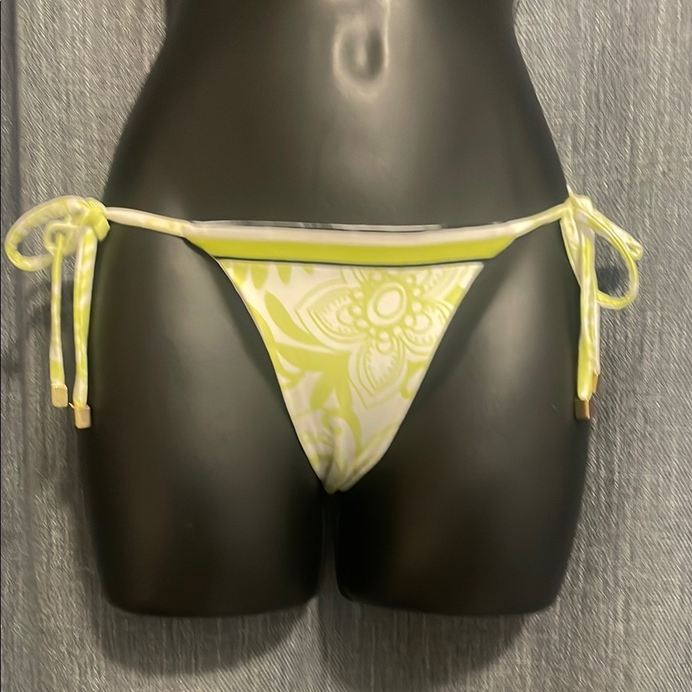 Green Floral Bikini Bottom